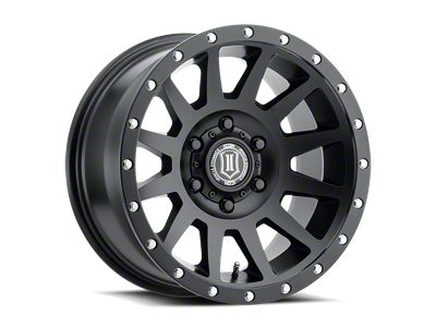 ICON Alloys Compression Satin Black 6-Lug Wheel; 17x8.5; 6mm Offset (04-08 F-150)