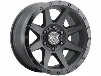 ICON Alloys Rebound Double Black 6-Lug Wheel; 17x8.5; 6mm Offset (04-08 F-150)