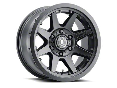 ICON Alloys Rebound Pro Satin Black 6-Lug Wheel; 17x8.5; 6mm Offset (04-08 F-150)