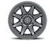 ICON Alloys Rebound Pro Satin Black 6-Lug Wheel; 17x8.5; 6mm Offset (04-08 F-150)