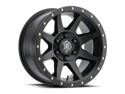 ICON Alloys Rebound Satin Black 6-Lug Wheel; 17x8.5; 6mm Offset (04-08 F-150)