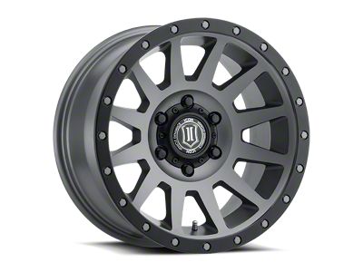 ICON Alloys Compression Titanium 6-Lug Wheel; 18x9; 25mm Offset (07-13 Sierra 1500)