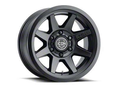 ICON Alloys Rebound Double Black 6-Lug Wheel; 18x9; 0mm Offset (07-13 Sierra 1500)