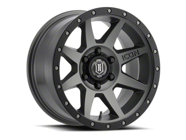 ICON Alloys Rebound Titanium 6-Lug Wheel; 17x8.5; 0mm Offset (07-13 Sierra 1500)