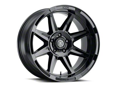 ICON Alloys Bandit Gloss Black 6-Lug Wheel; 20x10; -24mm Offset (07-13 Silverado 1500)