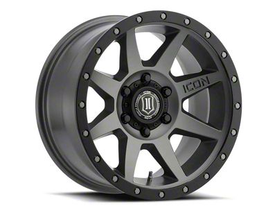 ICON Alloys Rebound Titanium 6-Lug Wheel; 18x9; 25mm Offset (07-13 Silverado 1500)