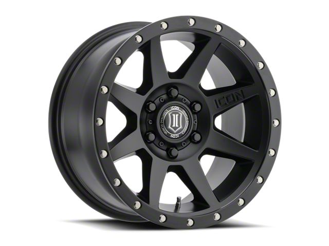 ICON Alloys Rebound Satin Black 6-Lug Wheel; 17x8.5; 0mm Offset (07-14 Yukon)