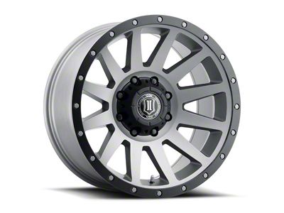 ICON Alloys Compression Titanium 8-Lug Wheel; 20x10; -19mm Offset (15-19 Silverado 3500 HD SRW)