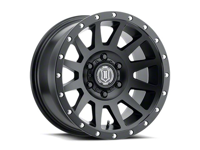 ICON Alloys Compression Satin Black 6-Lug Wheel; 17x8.5; 6mm Offset (15-20 F-150)