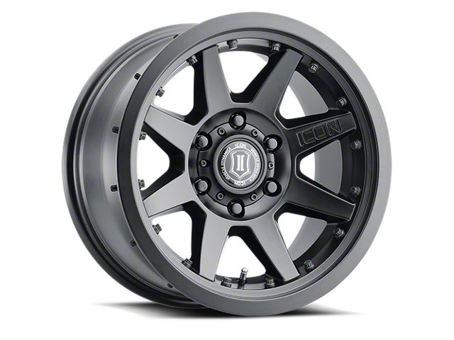 ICON Alloys Rebound Pro Satin Black 6-Lug Wheel; 17x8.5; 6mm Offset (15-20 F-150)