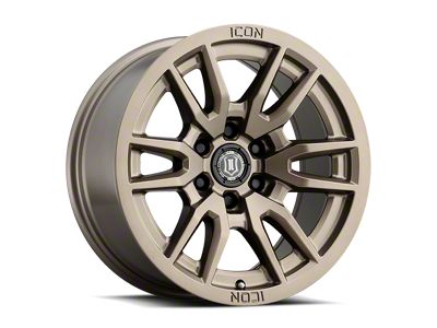 ICON Alloys Vector 6 Bronze 6-Lug Wheel; 17x8.5; 6mm Offset (15-20 F-150)