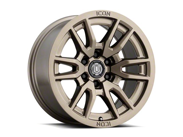 ICON Alloys Vector 6 Bronze 6-Lug Wheel; 17x8.5; 6mm Offset (15-20 F-150)