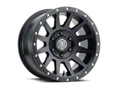 ICON Alloys Compression Satin Black 6-Lug Wheel; 20x10; -19mm Offset (19-26 Sierra 1500)
