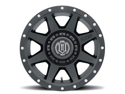 ICON Alloys Rebound HD Satin Black 8-Lug Wheel; 17x8.5; 6mm Offset (99-07 F-250 Super Duty)