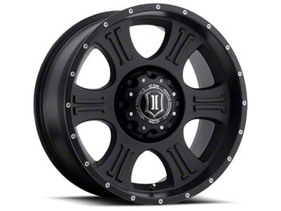 ICON Alloys Shield Satin Black 8-Lug Wheel; 20x9; 0mm Offset (99-07 F-350 Super Duty SRW)