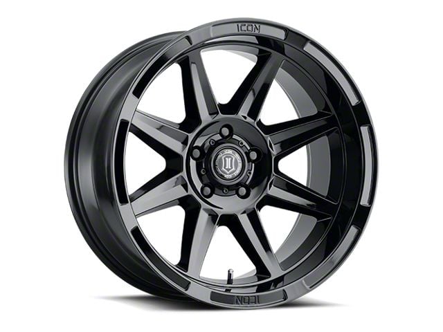 ICON Alloys Bandit Gloss Black 6-Lug Wheel; 20x10; -24mm Offset (99-06 Sierra 1500)