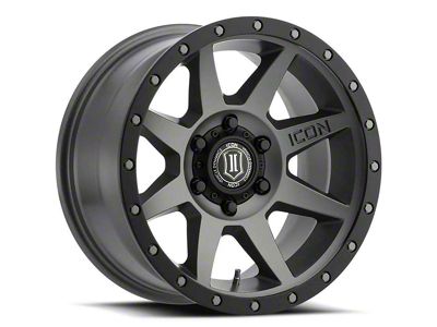 ICON Alloys Rebound Titanium 6-Lug Wheel; 18x9; 25mm Offset (99-06 Silverado 1500)