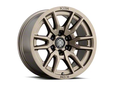 ICON Alloys Vector 6 Bronze 6-Lug Wheel; 17x8.5; 25mm Offset (99-06 Silverado 1500)