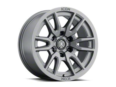 ICON Alloys Vector 6 Titanium 6-Lug Wheel; 17x8.5; 0mm Offset (99-06 Silverado 1500)