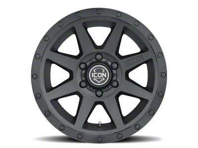 ICON Alloys Rebound Double Black 6-Lug Wheel; 17x8.5; 0mm Offset (23-25 Canyon)