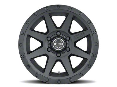 ICON Alloys Rebound Double Black 6-Lug Wheel; 17x8.5; 0mm Offset (23-24 Colorado)