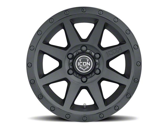 ICON Alloys Rebound Double Black 6-Lug Wheel; 17x8.5; 0mm Offset (23-24 Colorado)