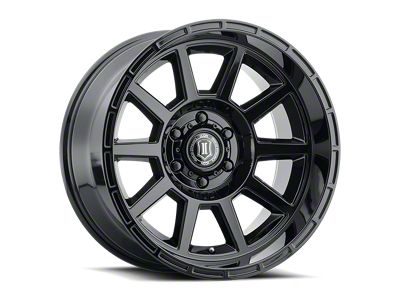 ICON Alloys Recoil Gloss Black 6-Lug Wheel; 20x10; -24mm Offset (23-24 Colorado)