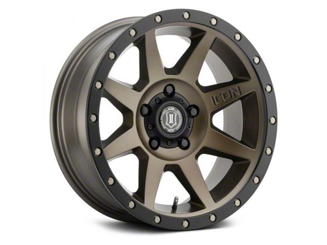 ICON Alloys Rebound Bronze 5-Lug Wheel; 17x8.5; 0mm Offset (05-11 Dakota)