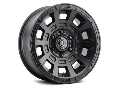ICON Alloys Thrust Satin Black 5-Lug Wheel; 17x8.5; 0mm Offset (87-90 Dakota)