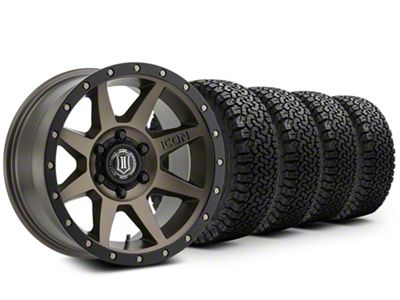 17x8.5 ICON Alloys Rebound & 33in BF Goodrich All-Terrain T/A KO Tire Package (15-20 F-150)