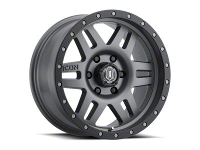 ICON Alloys Six Speed Titanium 6-Lug Wheel; 17x8.5; 6mm Offset (21-24 F-150)