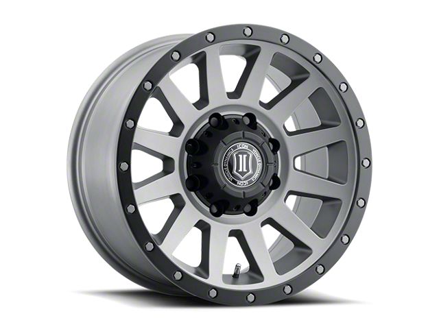 ICON Alloys Compression HD Titanium 8-Lug Wheel; 18x9; 6mm Offset (17-22 F-350 Super Duty SRW)