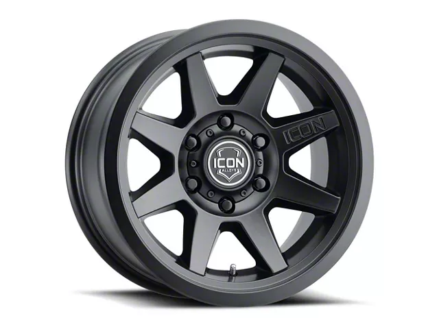 ICON Alloys Rebound Double Black 6-Lug Wheel; 18x9; 25mm Offset (19-24 RAM 1500)