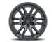 ICON Alloys Vector 6 Satin Black 6-Lug Wheel; 17x8.5; 25mm Offset (19-23 Ranger)