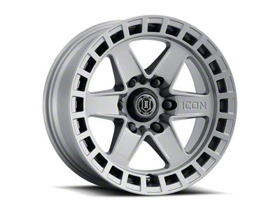 ICON Alloys Raider Titanium 6-Lug Wheel; 17x8.5; 0mm Offset (14-18 Silverado 1500)