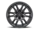 ICON Alloys Vector 6 Satin Black 6-Lug Wheel; 17x8.5; 25mm Offset (14-18 Silverado 1500)