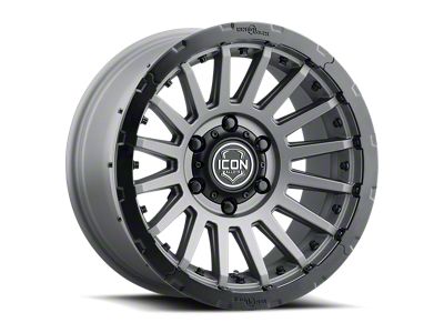 ICON Alloys Recon Pro Charcoal 8-Lug Wheel; 17x8.5; 13mm Offset (07-10 Silverado 3500 HD SRW)