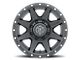 ICON Alloys Rebound Satin Black 8-Lug Wheel; 20x9; 6mm Offset (17-22 F-250 Super Duty)