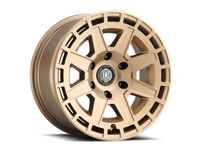 ICON Alloys Compass Satin Brass 6-Lug Wheel; 17x8.5; 0mm Offset (21-26 Tahoe)