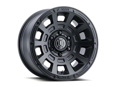 ICON Alloys Thrust Satin Black 6-Lug Wheel; 17x8.5; 25mm Offset (15-20 Tahoe)
