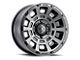 ICON Alloys Thrust Smoked Satin Black 6-Lug Wheel; 17x8.5; 25mm Offset (15-20 Yukon)