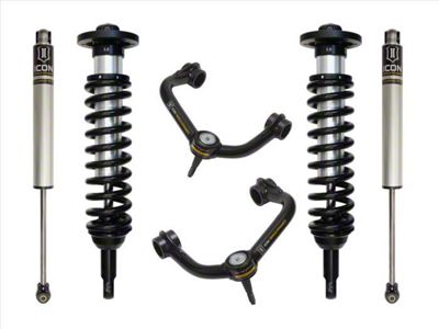 ICON Vehicle Dynamics 0 to 2.63-Inch Suspension Lift System with Tubular Upper Control Arms; Stage 2 (09-13 4WD F-150, Excluding Raptor)