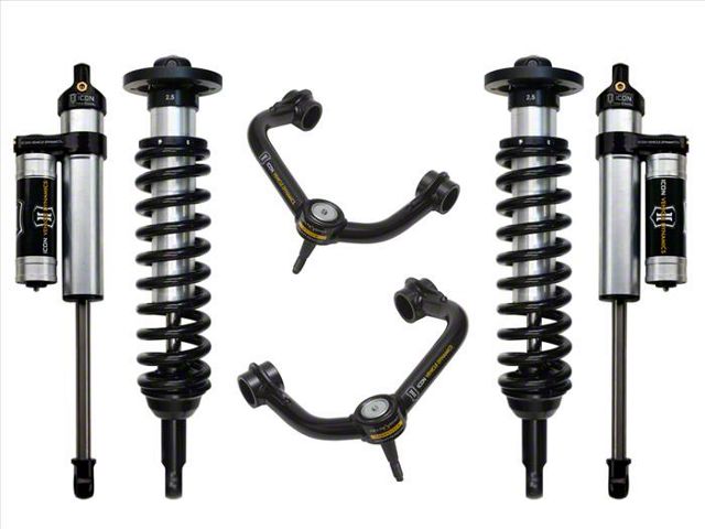 ICON Vehicle Dynamics 0 to 2.63-Inch Suspension Lift System with Tubular Upper Control Arms; Stage 3 (09-13 4WD F-150, Excluding Raptor)