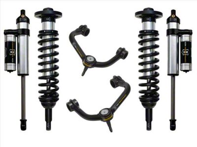 ICON Vehicle Dynamics 0 to 2.63-Inch Suspension Lift System with Tubular Upper Control Arms; Stage 3 (04-08 2WD F-150)