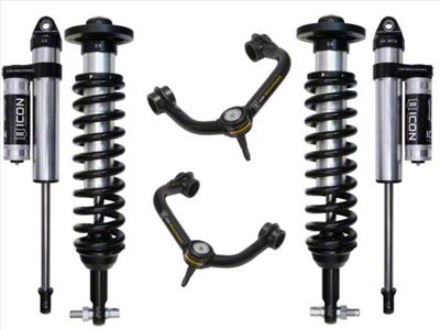 ICON Vehicle Dynamics 0 to 2.63-Inch Suspension Lift System with Tubular Upper Control Arms; Stage 3 (15-20 4WD F-150, Excluding Raptor)