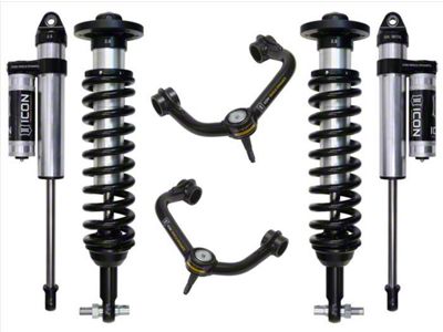 ICON Vehicle Dynamics 0 to 3-Inch Suspension Lift System with Tubular Upper Control Arms; Stage 3 (15-20 2WD F-150)