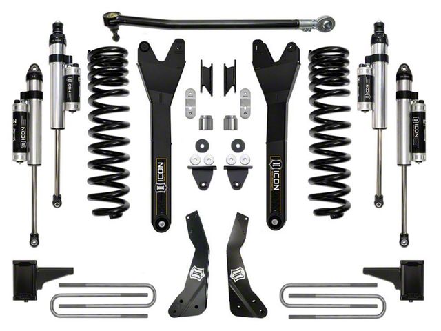 ICON Vehicle Dynamics 4.50-Inch Suspension Lift System with Radius Arms; Stage 4 (17-19 4WD 6.7L Powerstroke F-250 Super Duty)