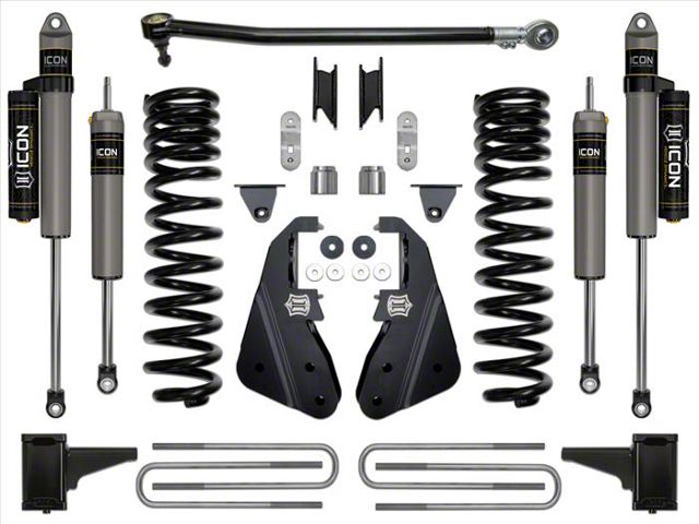 ICON Vehicle Dynamics 4.50-Inch Suspension Lift System; Stage 2 (20-22 4WD 6.7L Powerstroke F-250 Super Duty w/ Automatic Transmission)