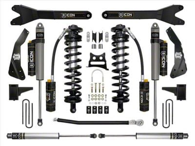 ICON Vehicle Dynamics 4.50 to 5.50-Inch Coil-Over Conversion System with Radius Arms; Stage 5 (11-16 4WD 6.7L Powerstroke F-250 Super Duty)