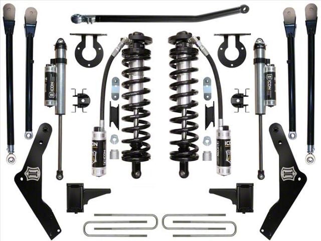 ICON Vehicle Dynamics 4.50 to 5.50-Inch Coil-Over Conversion System; Stage 4 (11-16 4WD 6.7L Powerstroke F-250 Super Duty)